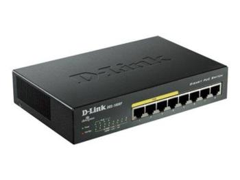 D-Link DGS-1008P/E 8-port 10/100/1000 Desktop Switch w/ 4 PoE Ports, DGS-1008P/E