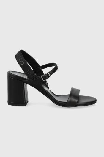 Sandály HUGO černá barva