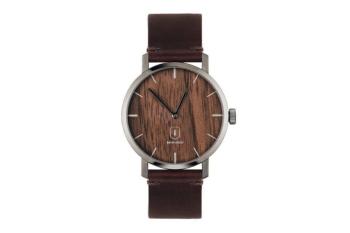 Dřevěné hodinky Apis Watch s řemínkem z pravé kůže s možností výměny či vrácení do 30 dní zdarma - dámské 70-105 mm