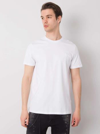 BÍLÉ PÁNSKÉ BASIC TRIČKO TSKK-Y21-0000145-WHITE Velikost: 2XL