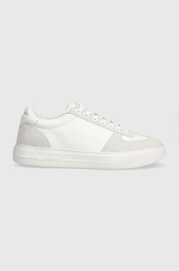 Kožené sneakers boty Karl Lagerfeld T/KAP bílá barva, KL51424