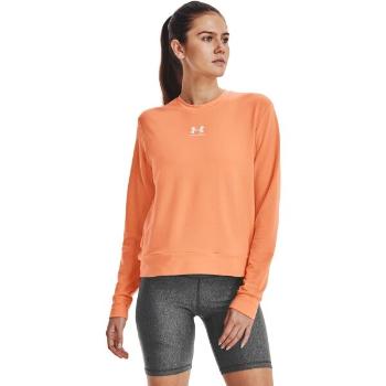 Under Armour RIVAL TERRY Dámská mikina, oranžová, velikost