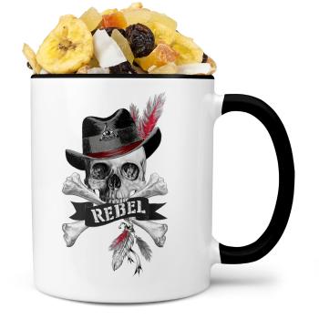 Hrnek Rebel skull (Náplň hrníčku: Tropická směs)