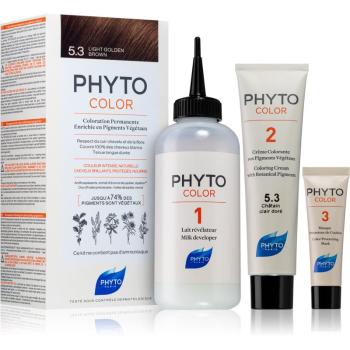 Phyto Color barva na vlasy bez amoniaku odstín 5.3 Light Golden Brown