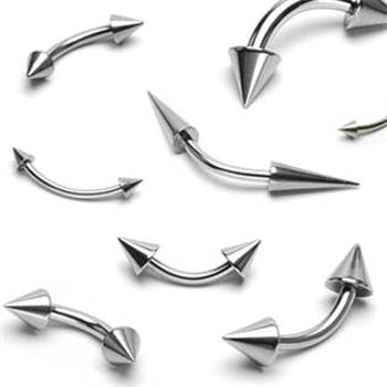 Šperky4U Piercing do obočí 1,6 mm - kónus - OB01020-161144