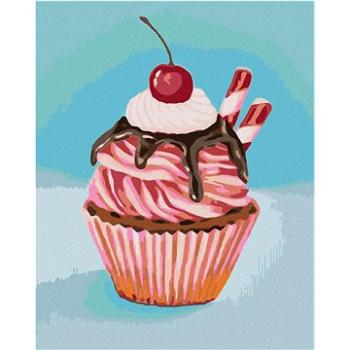 Zuty - Malování podle čísel - JAHODOVÝ CUPCAKE S LÉKOŘICOVOU TYČINKOU (MYROSLAVA VOLOSCHUK), 80x100  (HRAmmb00379nad)