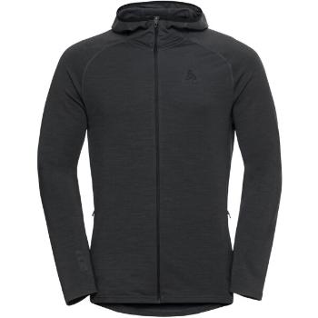 Odlo M ASCENT PW 220 MID LAYER HOODY Pánská mikina, tmavě šedá, velikost