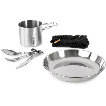 GSI GLACIER STAINLESS 1 PERSON SET Kempingové nádobí, stříbrná, velikost