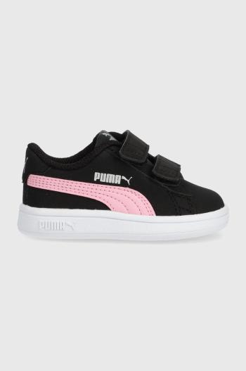 Dětské sneakers boty Puma černá barva