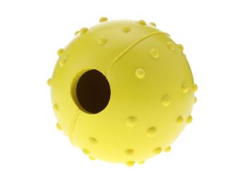 Vsepropejska Wren gumový míček na pamlsky pro psa Barva: Žlutá, Rozměr (cm): 6