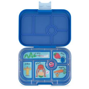 Svačinový box ORIGINAL 6 Yumbox 625 ml pravý modrý / příšerky