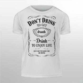 Pánské tričko Classic Heavy Drink to Enjoy Life
