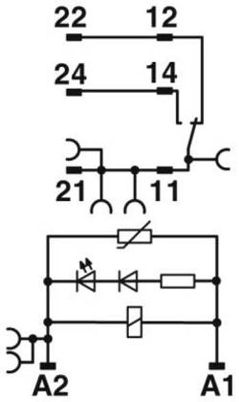 Relé modul 2909774, 10 KS Phoenix Contact RIF-1-RSC-LV-120AC/1X21MS