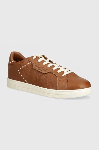 Kožené sneakers boty Michael Kors Keating hnědá barva, 42T4KEFS1L 230