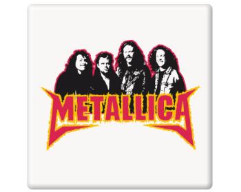 Magnet čtverec plast Metallica