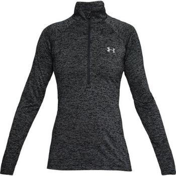 Under Armour Lehká dámská mikina New Tech 1/2 Zip - Twist, black / black / metallic silver, S