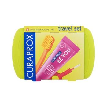 Curaprox Travel Set Green klasický zubní kartáček dárková sada