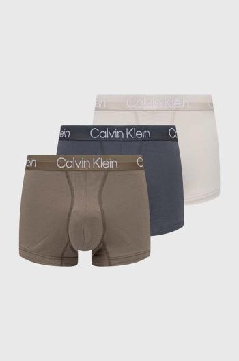 Boxerky Calvin Klein Underwear 3-pack pánské, zelená barva, 000NB2970A