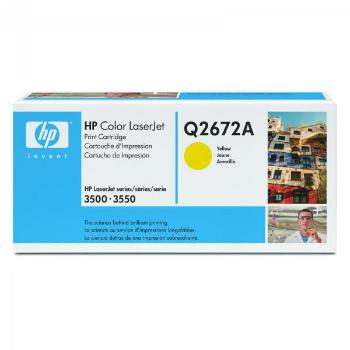 HP Q2672A - originální toner HP 309A, žlutý, 4000 stran