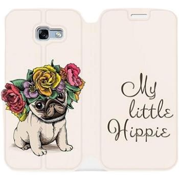 Flipové pouzdro na mobil Samsung Galaxy A5 2017 - M039P Mopsík My Little Hippie (5903226047253)