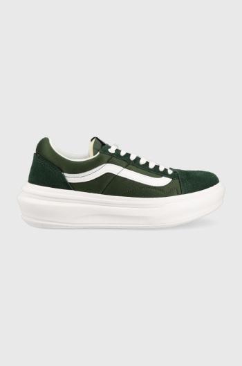 Sneakers boty Vans Old Skool zelená barva