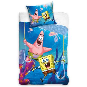 CARBOTEX Dětské povlečení Sponge Bob Na háčku, 140 x 200, 70 x 90 cm