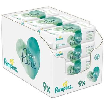 PAMPERS Aqua Pure vlhčené ubrousky 9× 48 ks (8001841247144)