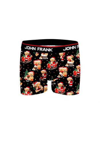 Pánské boxerky John Frank JFBD33-CH M Černá