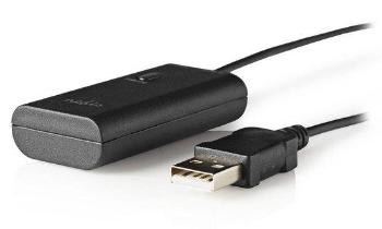 NEDIS bezdrátový audio vysílač (Transmitter)/ Bluetooth 3.0/ až 2 sluchátka/ 3,5mm jack/ USB/ černá, BTTR100BK