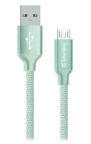 Colorway Datový Kabel Usb / Micro Usb/ 1m/ 2.1A/ Mint