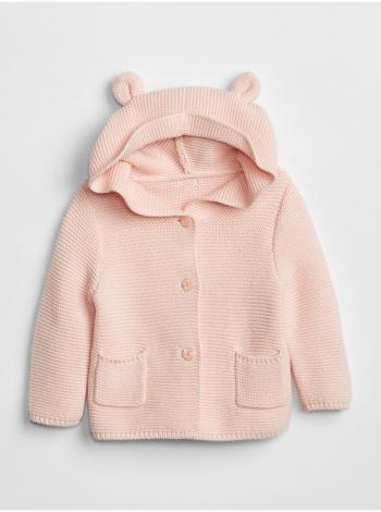 Růžový holčičí baby svetr brannan bear sweater