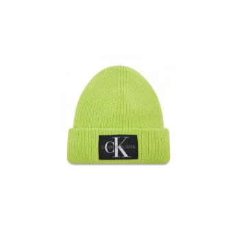 Calvin Klein Calvin Klein Jeans pánská limetková čepice MONOGRAM BEANIE WL