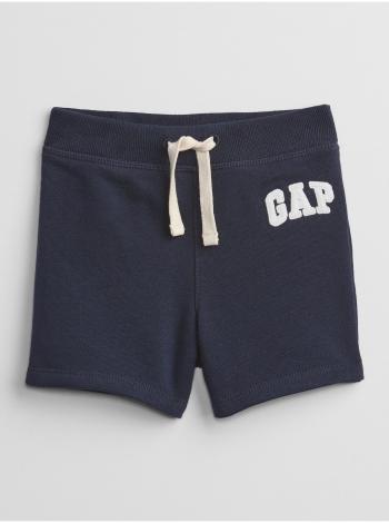 Modré klučičí baby kraťasy GAP Logo pull-on shorts