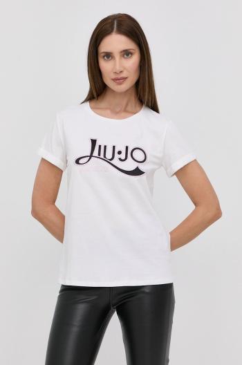 Tričko Liu Jo dámský, bílá barva