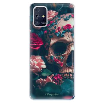 Odolné silikonové pouzdro iSaprio - Skull in Roses - Samsung Galaxy M31s