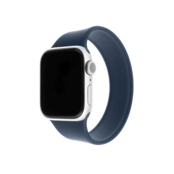 Fixed Elastický silikonový řemínek Silicone Strap pro Apple Watch 42/44/45mm modrý velikost S