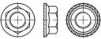 Šestihranné matice s ozubením a přírubou TOOLCRAFT TO-5444724, M10, N/A, 200 ks