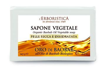 Erboristica Oro di Baobab Rostliné tuhé mýdlo 125 g