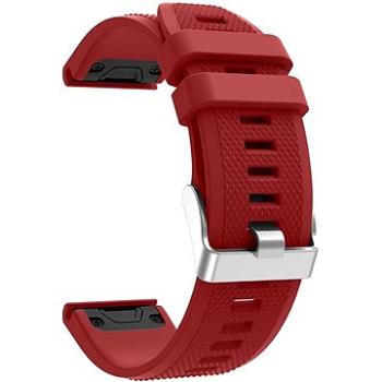 X-Site silikonový pro Garmin QuickFit 20mm, červený (ERSQCKS-003R20)