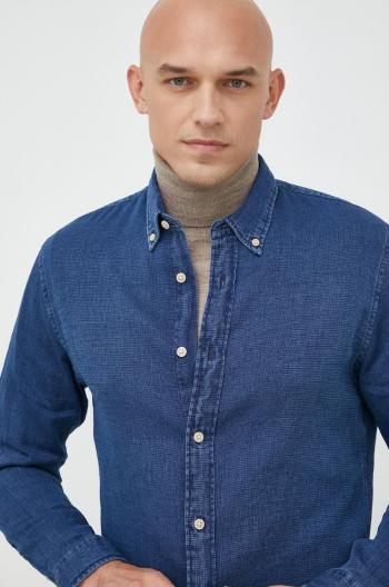 Bavlněné tričko Selected Homme regular, s límečkem button-down
