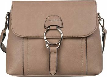 DAVID JONES TMAVĚ BÉŽOVÁ CROSSBODY KABELKA S KLOPOU 6851-2 D.TAUPE Velikost: ONE SIZE