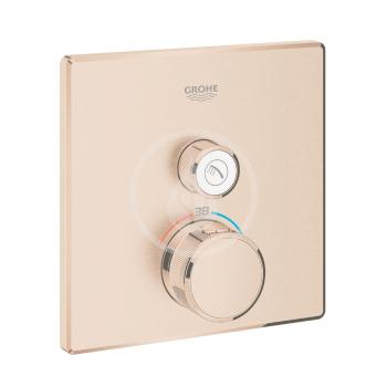 GROHE Grohtherm SmartControl Termostatická sprchová baterie pod omítku s 1 ventilem, kartáčovaný Warm Sunset 29123DL0