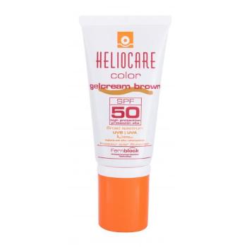 Heliocare Color Gelcream SPF50 50 ml opalovací přípravek na obličej pro ženy poškozená krabička Brown