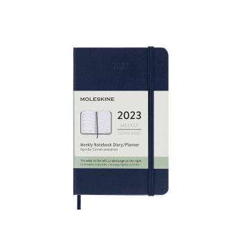 Plánovací zápisník 2023 tvrdý modrý – S