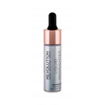 Makeup Revolution London Liquid Highlighter 18 ml rozjasňovač pro ženy Unicorn Elixir