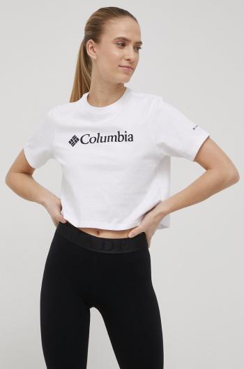 Tričko Columbia bílá barva