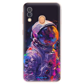 Odolné silikonové pouzdro iSaprio - Neon Astronaut - Samsung Galaxy A40