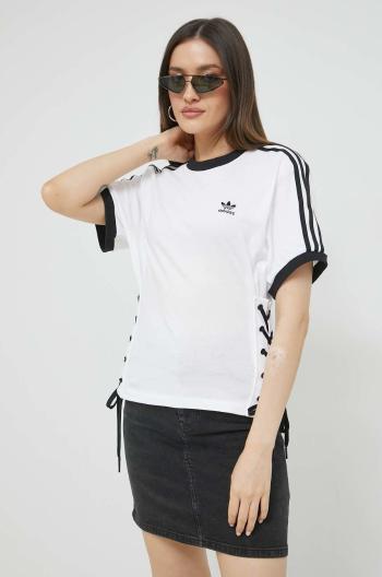 Bavlněné tričko adidas Originals Always Original bílá barva