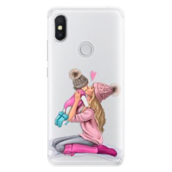 Silikonové pouzdro iSaprio - Kissing Mom - Blond and Girl - Xiaomi Redmi S2