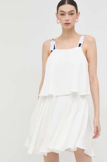 Šaty Silvian Heach bílá barva, mini